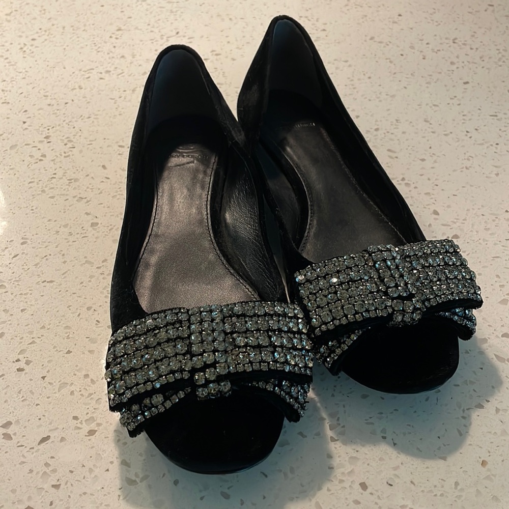 Tory Burch Black Velvet Shoes!